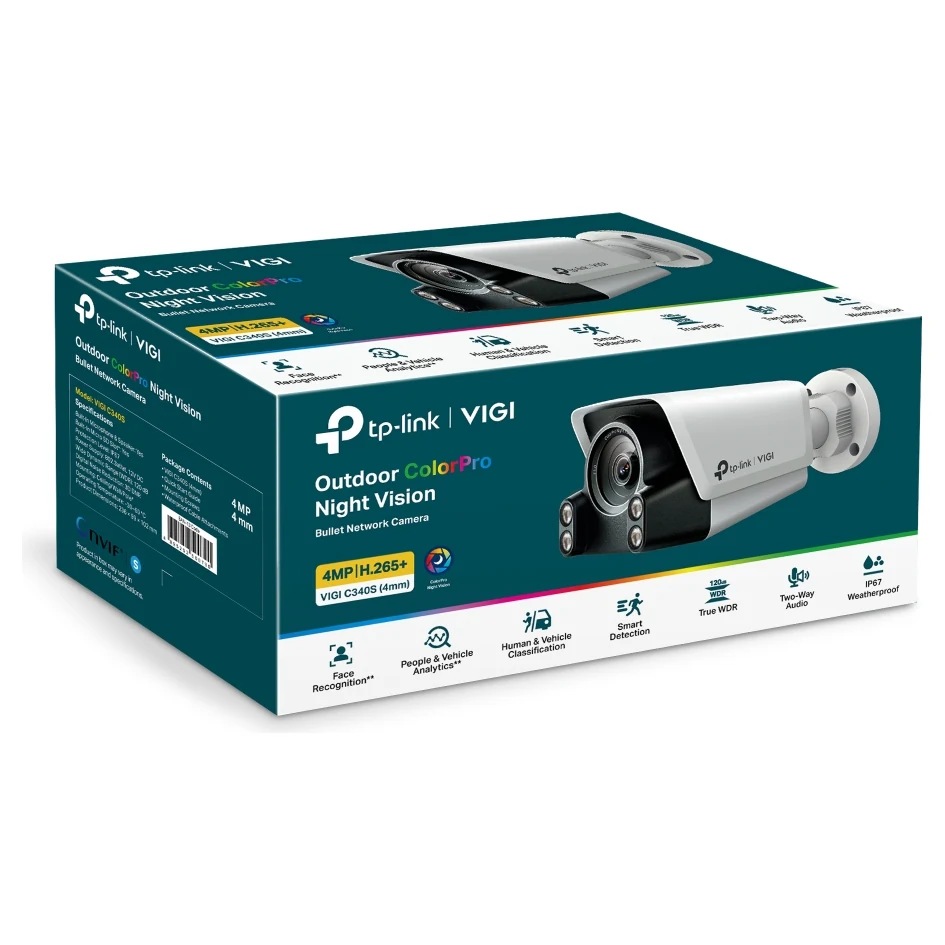 VIGI C340S bulletcamera in witte behuizing met zonnekap (4)