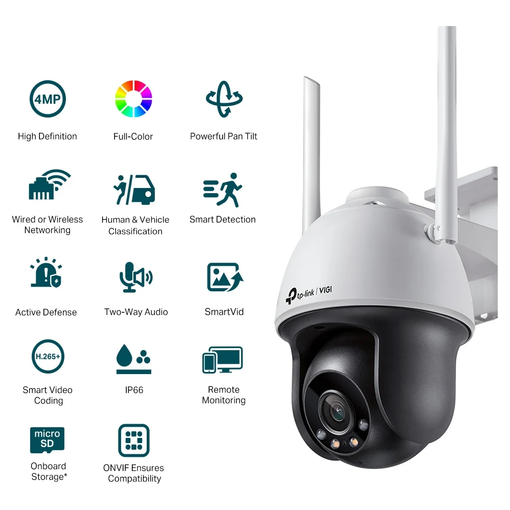 VIGI C540-W camera die kan draaien en kantelen, met wifi (2)