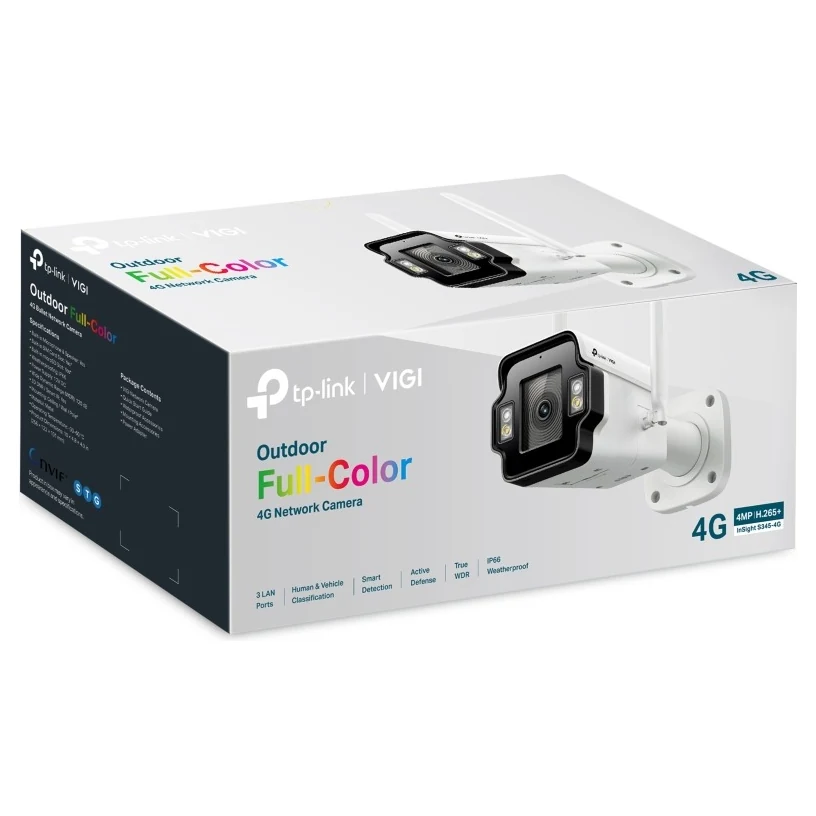 Verpakking: doos met Outdoor Full-Color 4G Network Camera, 4G, 4MP, H.265+