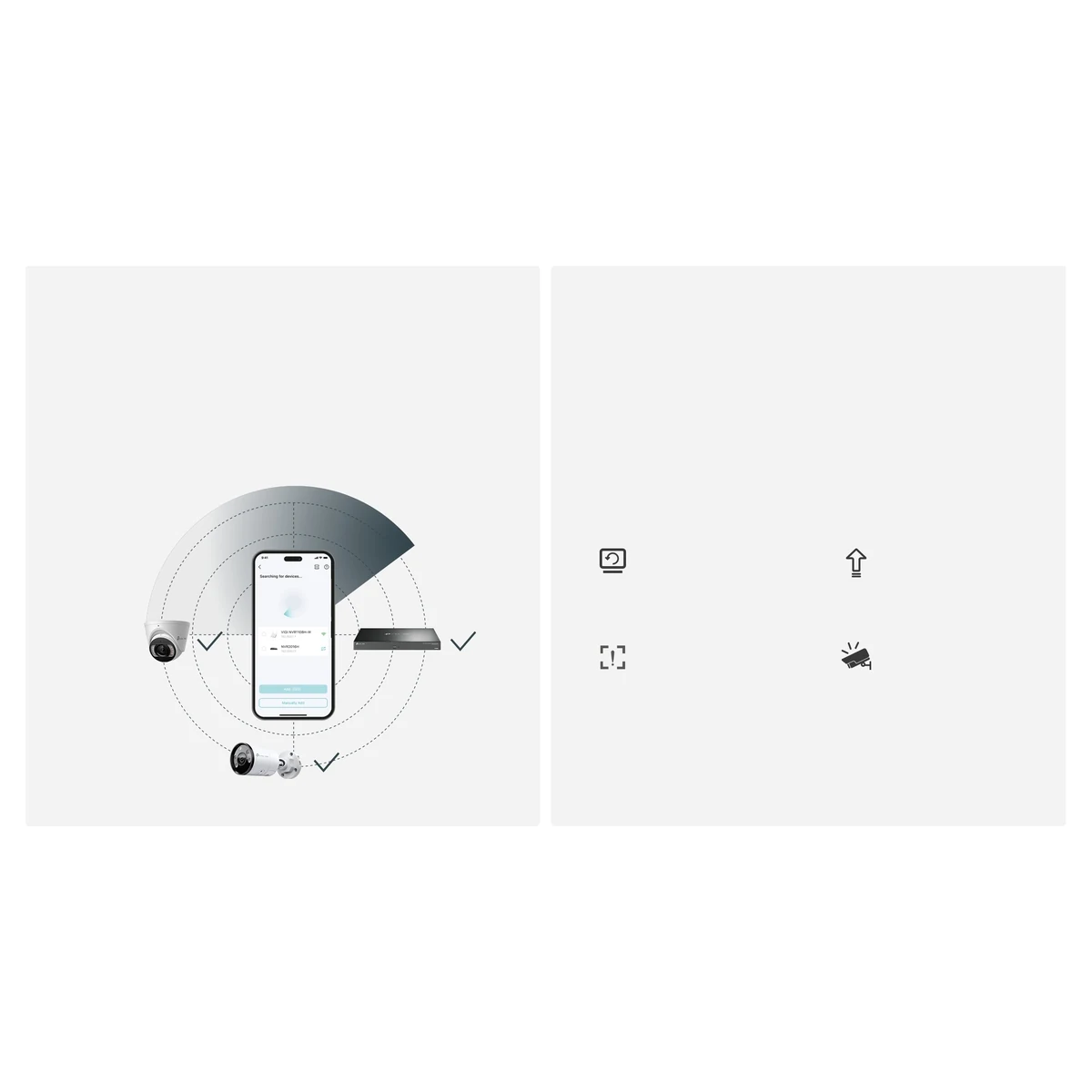 Tekening van de aanmeldstappen met een telefoon en pictogrammen